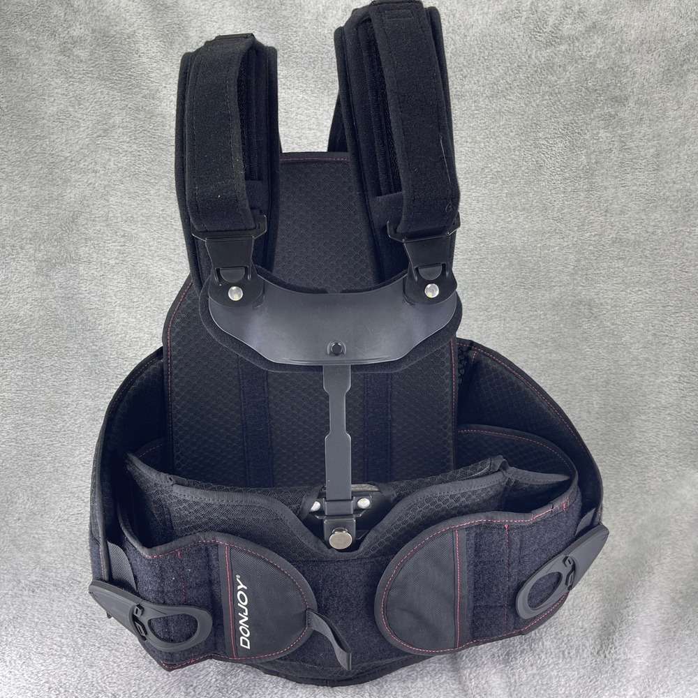 DonJoy Back Brace Unisex S/M Black IsoFORM TLSO Spinal Support Orthosis
